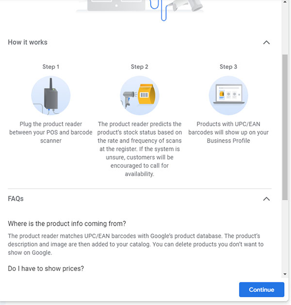 Google Business Profiles: Add Products With Barcode Scanner
