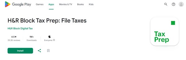 H&R Block Tax Prep File Taxes
