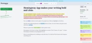 Hemingway Editor (AI Text Editor)