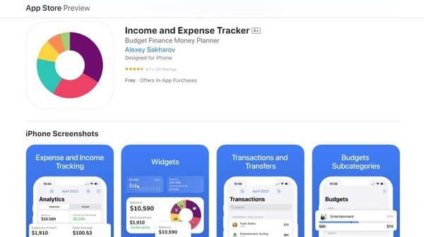 Income and Expense Tracker