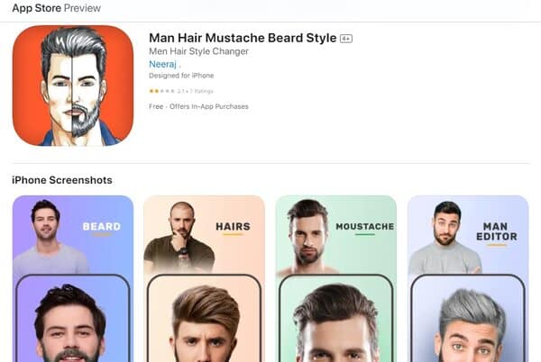 Man Hair Mustache Beard Style