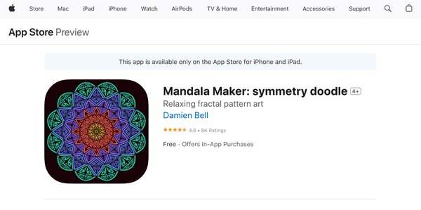 Mandala Maker Symmetry Doodle