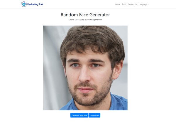 Marketing AI Random Face Generator