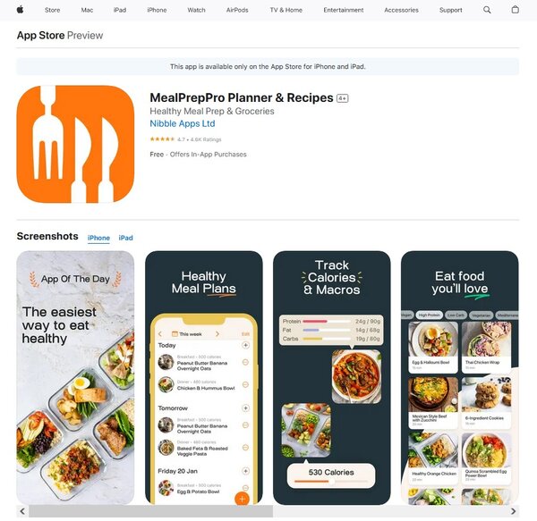 MealPrepPro Planner & Recipes