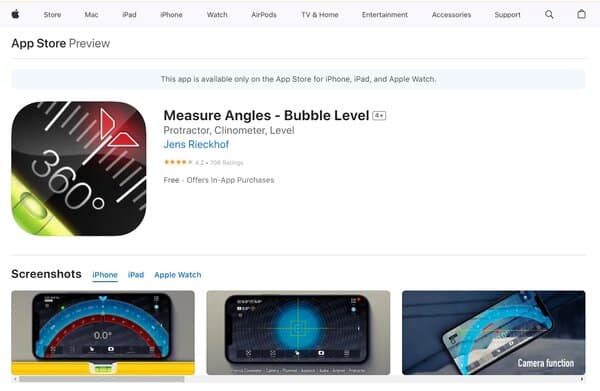 Measure Angles - Bubble Level