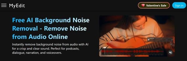 MyEdit AI Background Noise Removal