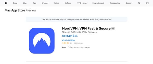 NordVPN iPad