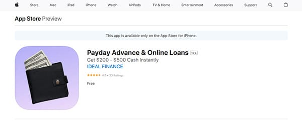 Payday Advance & Online Loans