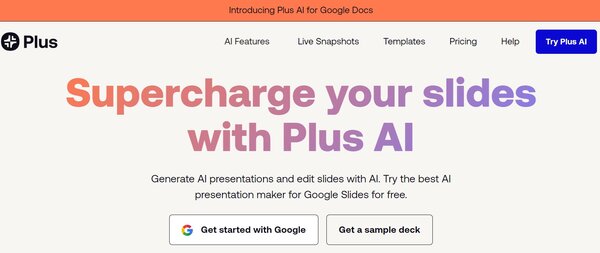 Plus AI (AI Presentation Tool)