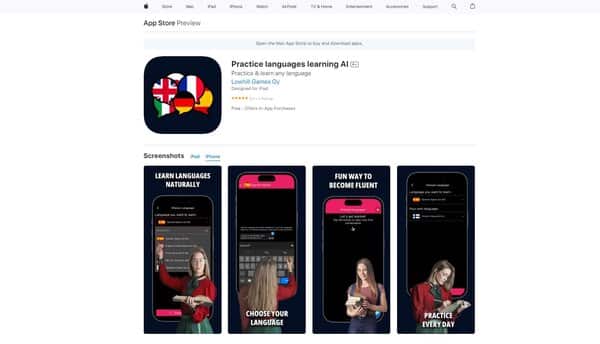 Practice Languages Learning AI