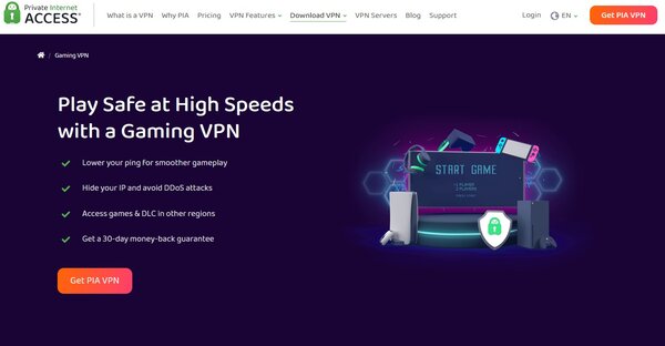Private Internet Access VPN For Gamers