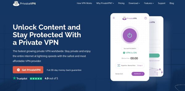 PrivateVPN Dark Web VPN5