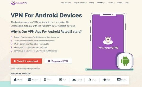 PrivateVPN For Android