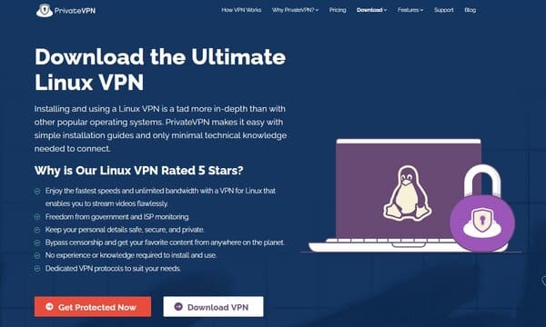 PrivateVPN Linux VPN