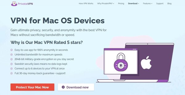 PrivateVPN for Mac