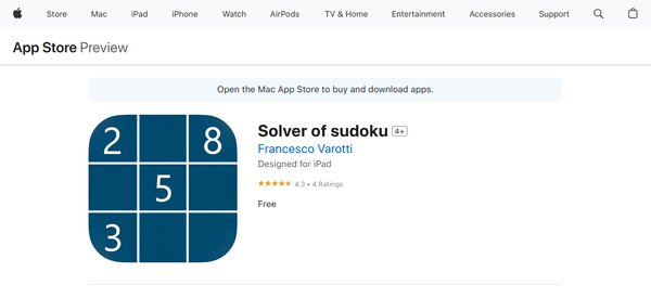 Solver of Sudoku