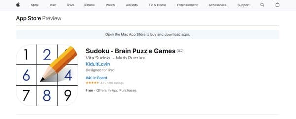 Sudoku Brain Puzzle Games