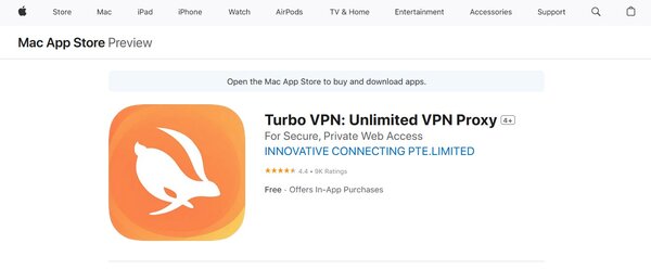 Turbo VPN for Mac