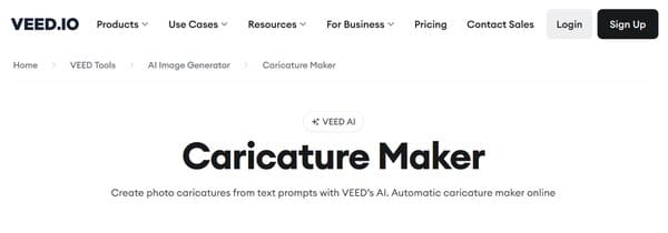 Veed.io AI Caricature Generator