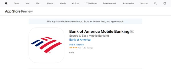 Bank of America App