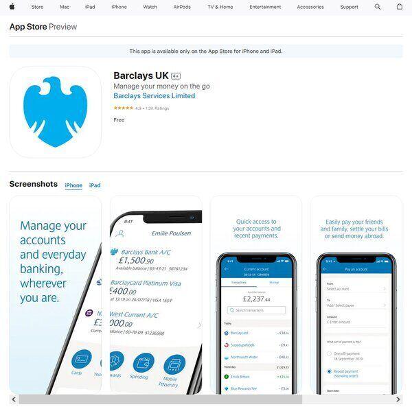Barclays Internet Banking App