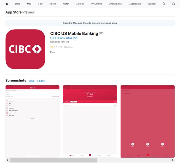 CIBC US Mobile Banking