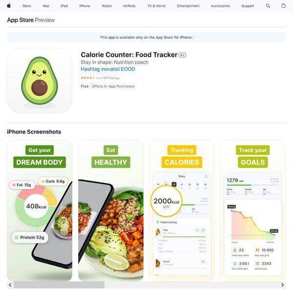 Calorie Counter Food Tracker