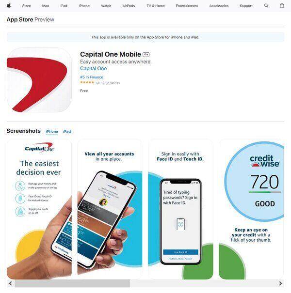 Capital One Mobile Banking