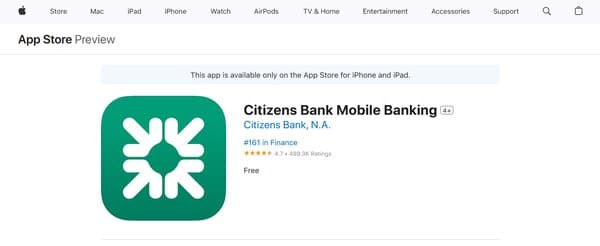 Citizens Bank App