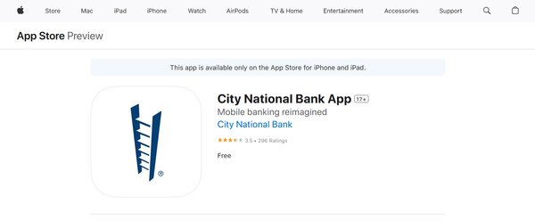City National Bank App