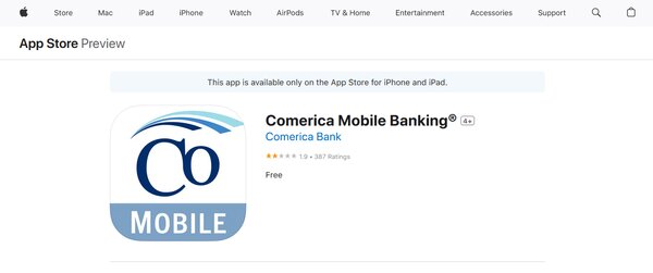 Comerica Mobile Banking