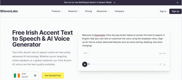 Elevenlabs.io Accent Generator