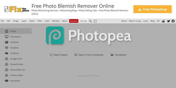 Fixthephoto Photo Blemish Remover Online