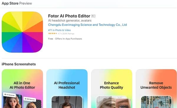 Fotor AI Photo Editor