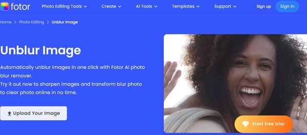 Fotor Unblur Image