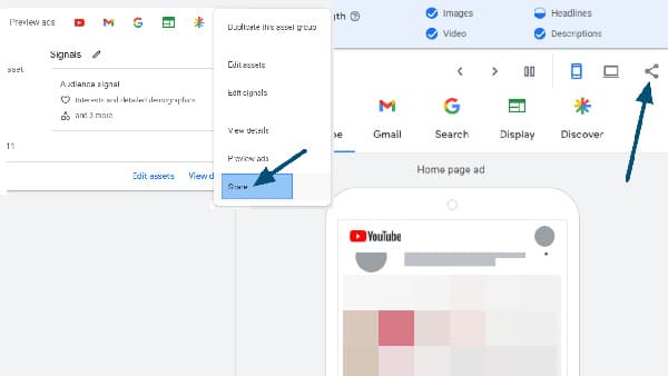 Google Ads Adds Share Ad Preview For Performance Max 