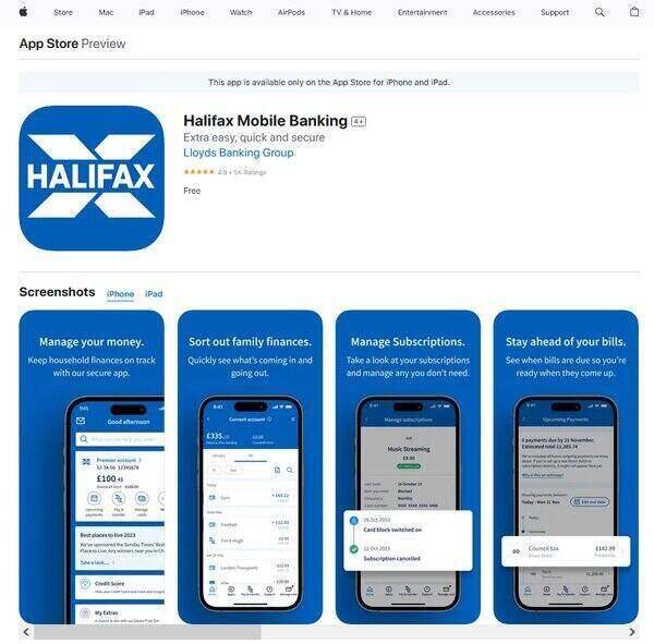 Halifax Internet Banking