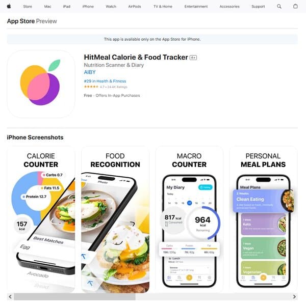 HitMeal Calorie & Food Tracker