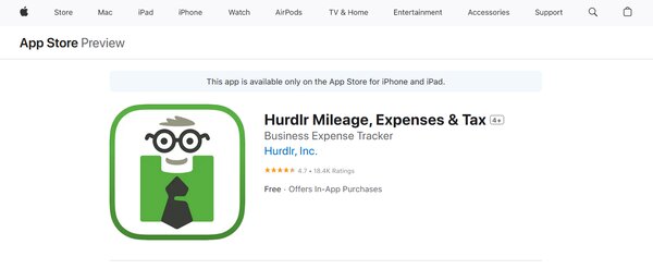 Hurdlr Mileage, Expenses & Tax