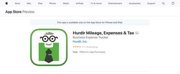 Hurdlr Mileage, Expenses & Tax