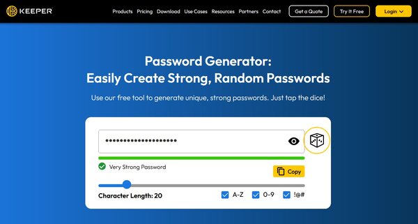 Keeper Password Creator