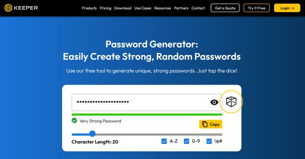 Keeper Password Generator