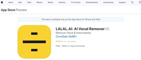 LALAL AI Audio Cleaner