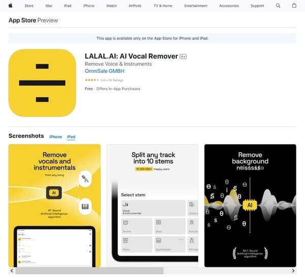 LALAL AI Vocal Remover