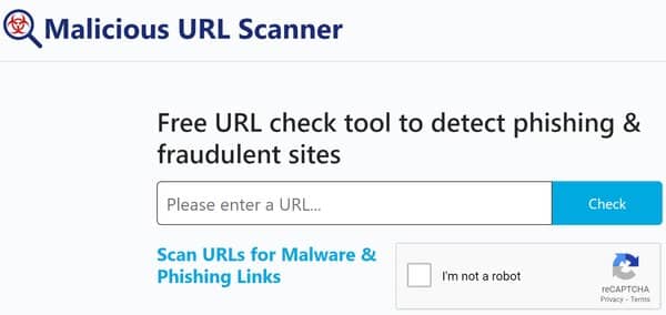 Malicious URL Scanner