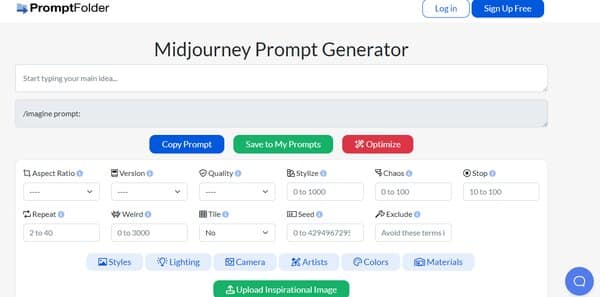 Midjourney Prompt Generator