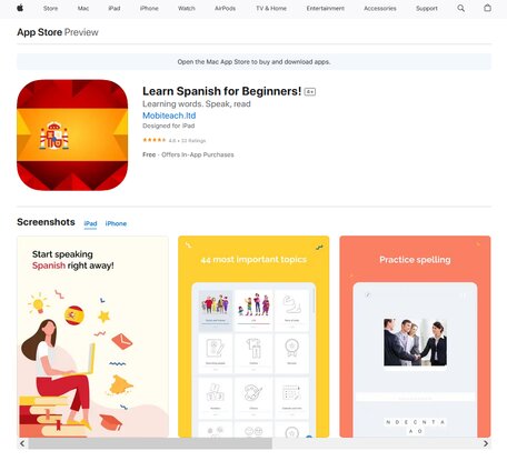 Mobiteach Learn Spanish for Beginners