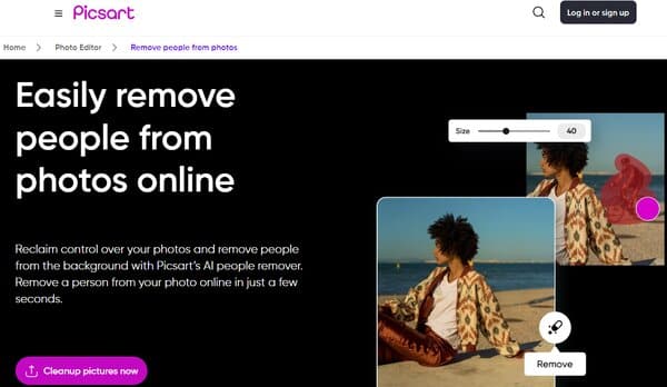 Picsart Remove Person