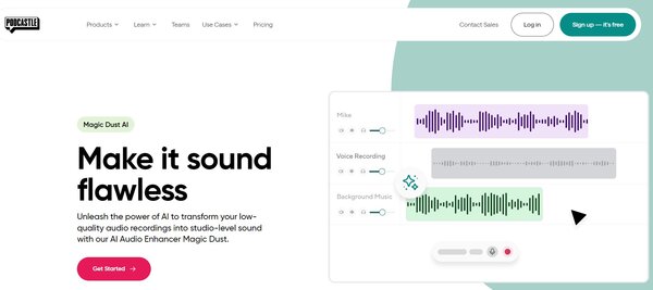 Podcastle AI Audio Cleaner