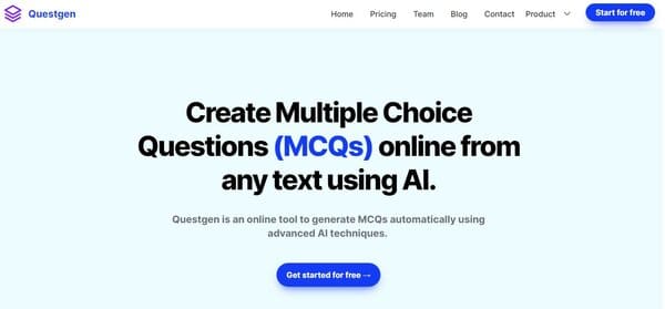 Questgen AI MCQ Generator